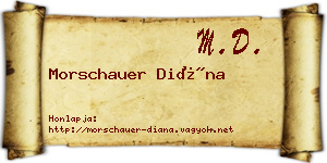 Morschauer Diána névjegykártya